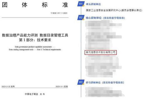 普元核心研制 | 數(shù)據(jù)要素發(fā)展工作委員會(huì)首個(gè)團(tuán)體標(biāo)準(zhǔn)正式發(fā)布，推動(dòng)數(shù)據(jù)處理服務(wù)規(guī)范化